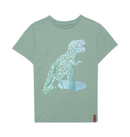 Deux Par Deux Granite Green Dino T-Shirt