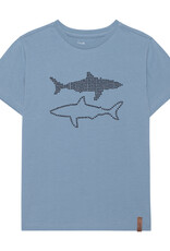 Deux Par Deux Faded Denim Shark Jersey T-Shirt