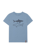 Deux Par Deux Faded Denim Shark Jersey T-Shirt