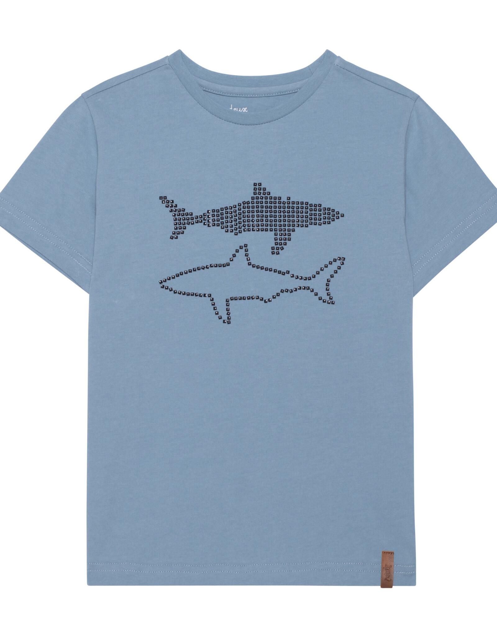 Deux Par Deux Faded Denim Shark Jersey T-Shirt
