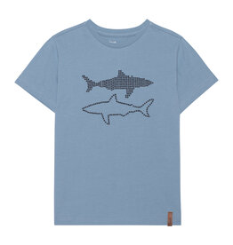Deux Par Deux Faded Denim Shark Jersey T-Shirt