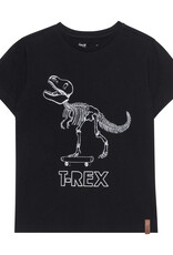 Deux Par Deux Anthracite T-Rex Jersey T-Shirt