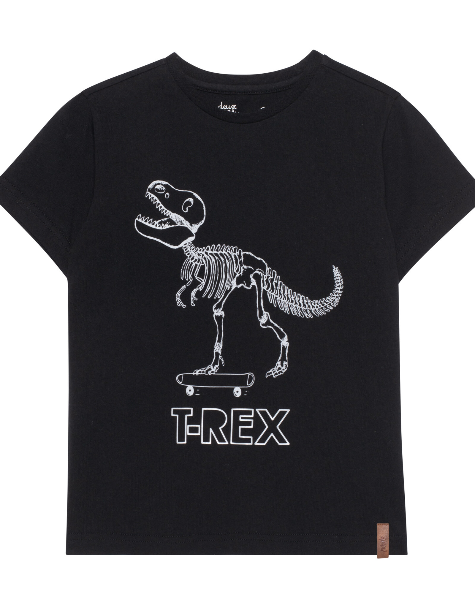 Deux Par Deux Anthracite T-Rex Jersey T-Shirt