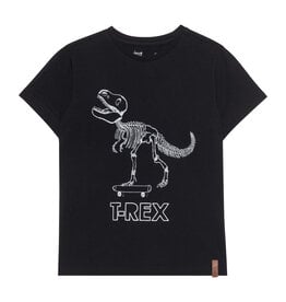 Deux Par Deux Anthracite T-Rex Jersey T-Shirt