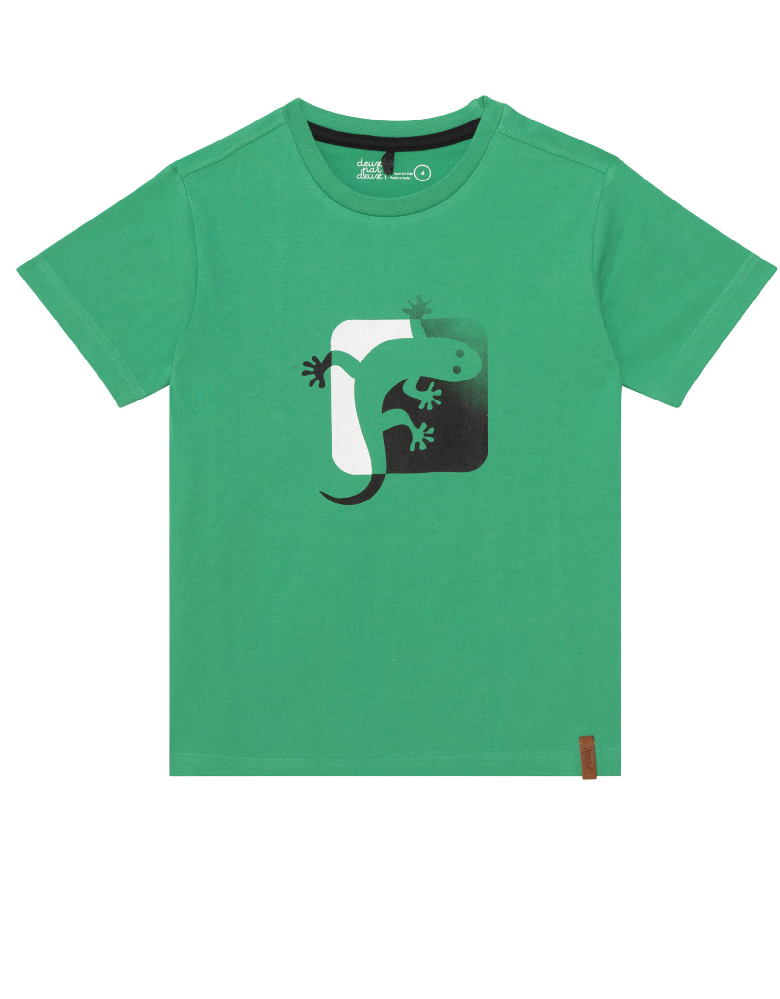 Deux Par Deux Deep Mint Geko T-Shirt