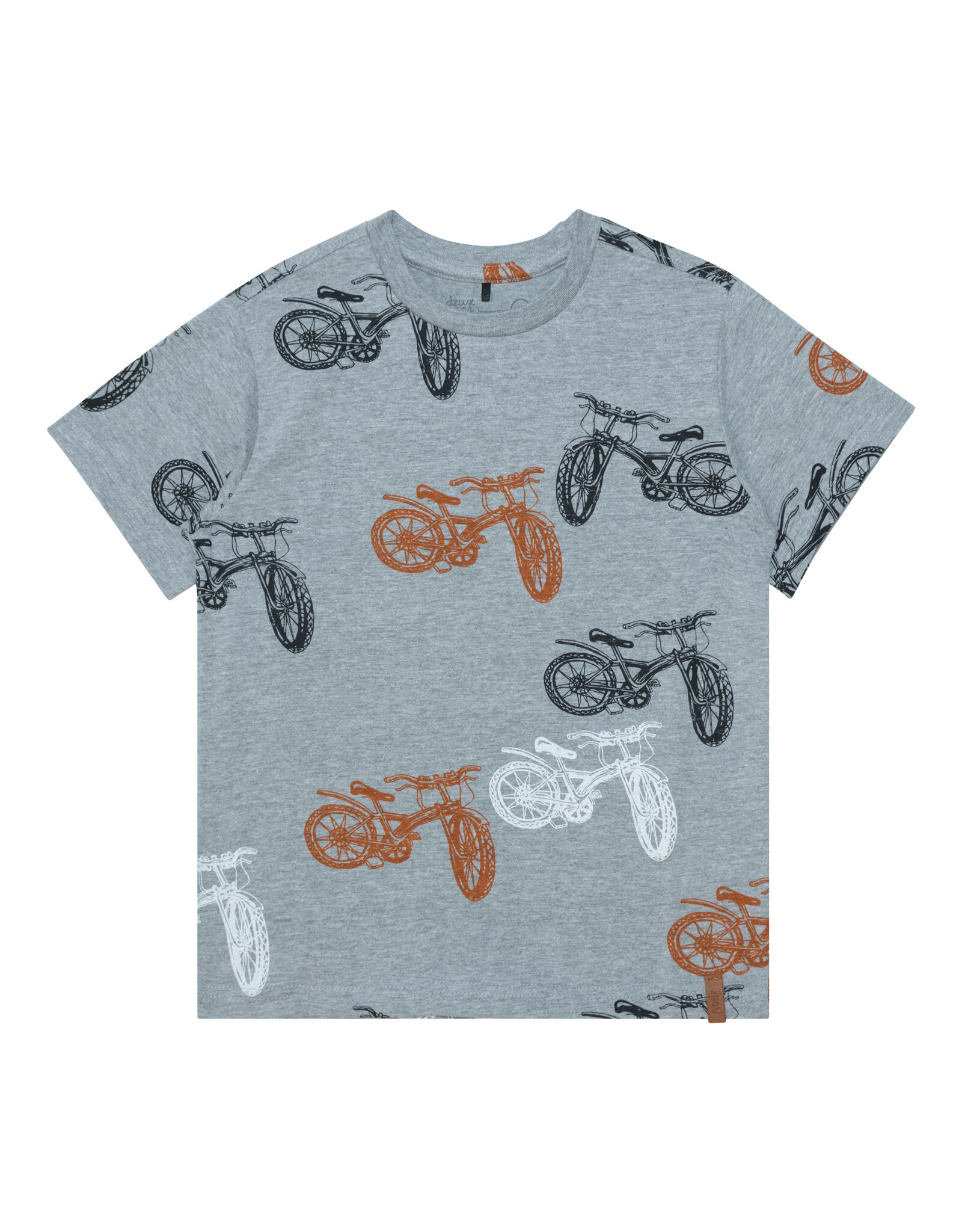 Deux Par Deux Grey Motorcycle T-Shirt