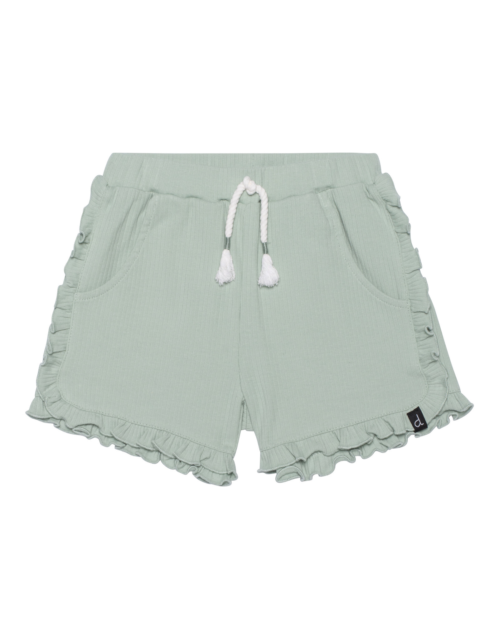 Deux Par Deux Frosty Green Shorts w/Frill