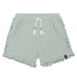 Deux Par Deux Frosty Green Shorts w/Frill