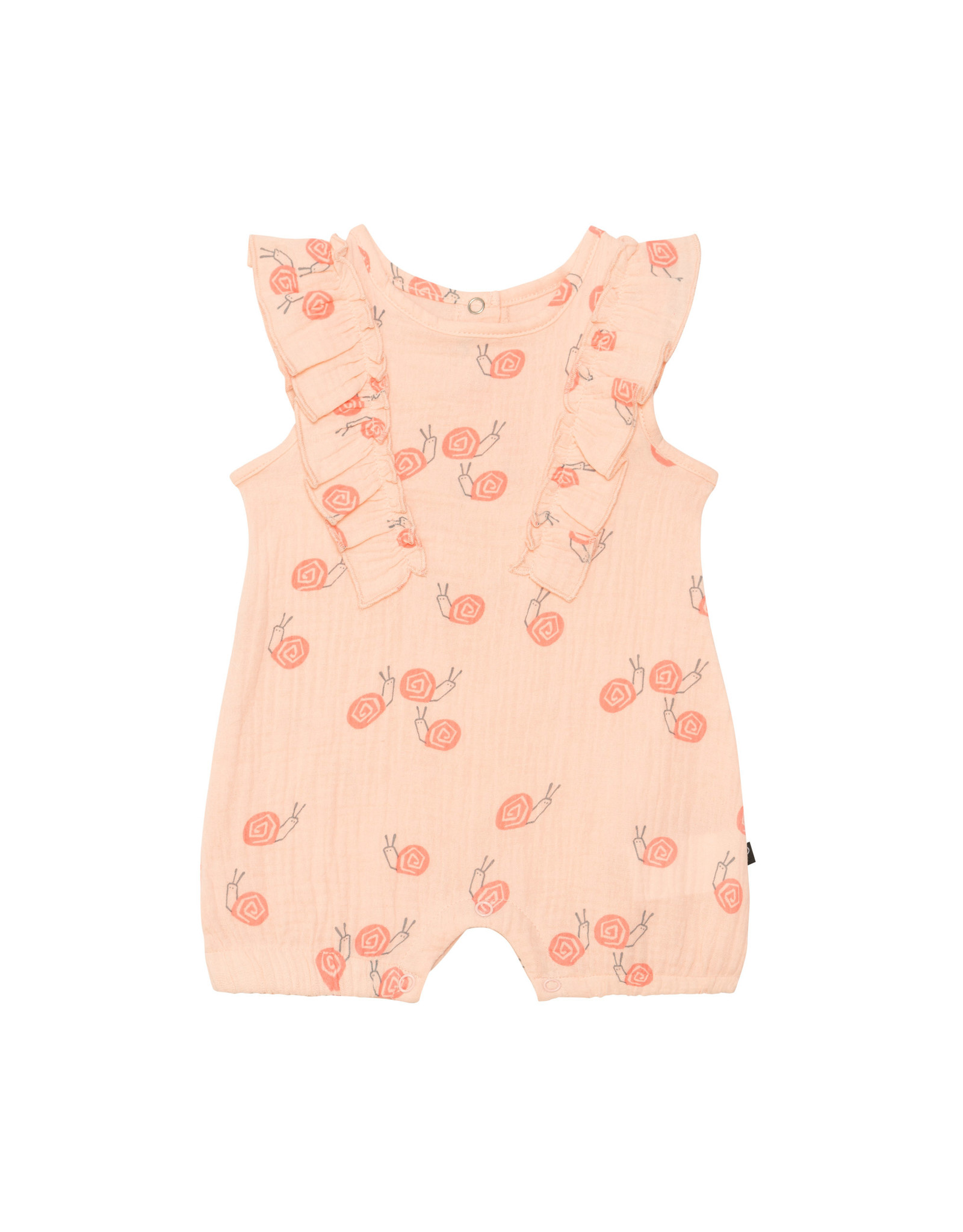 Deux Par Deux Snails Muslin Romper