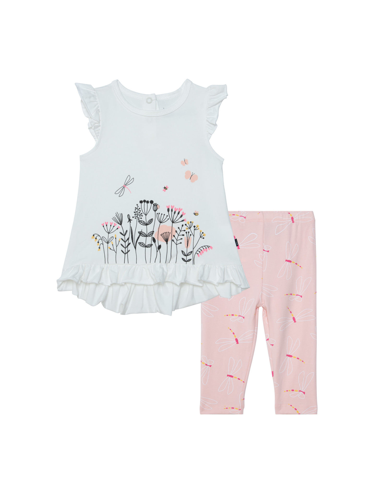 Deux Par Deux Dragonfly Top & Leggings Set