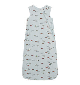 Deux Par Deux Fish Blue Muslin Sleep Bag