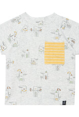 Deux Par Deux Gold Crocodile Top & Short Set