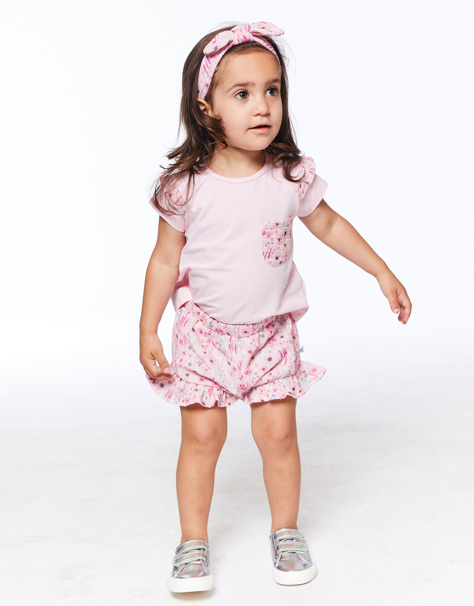 Deux Par Deux Light Lilac Raglan Short Sleeve