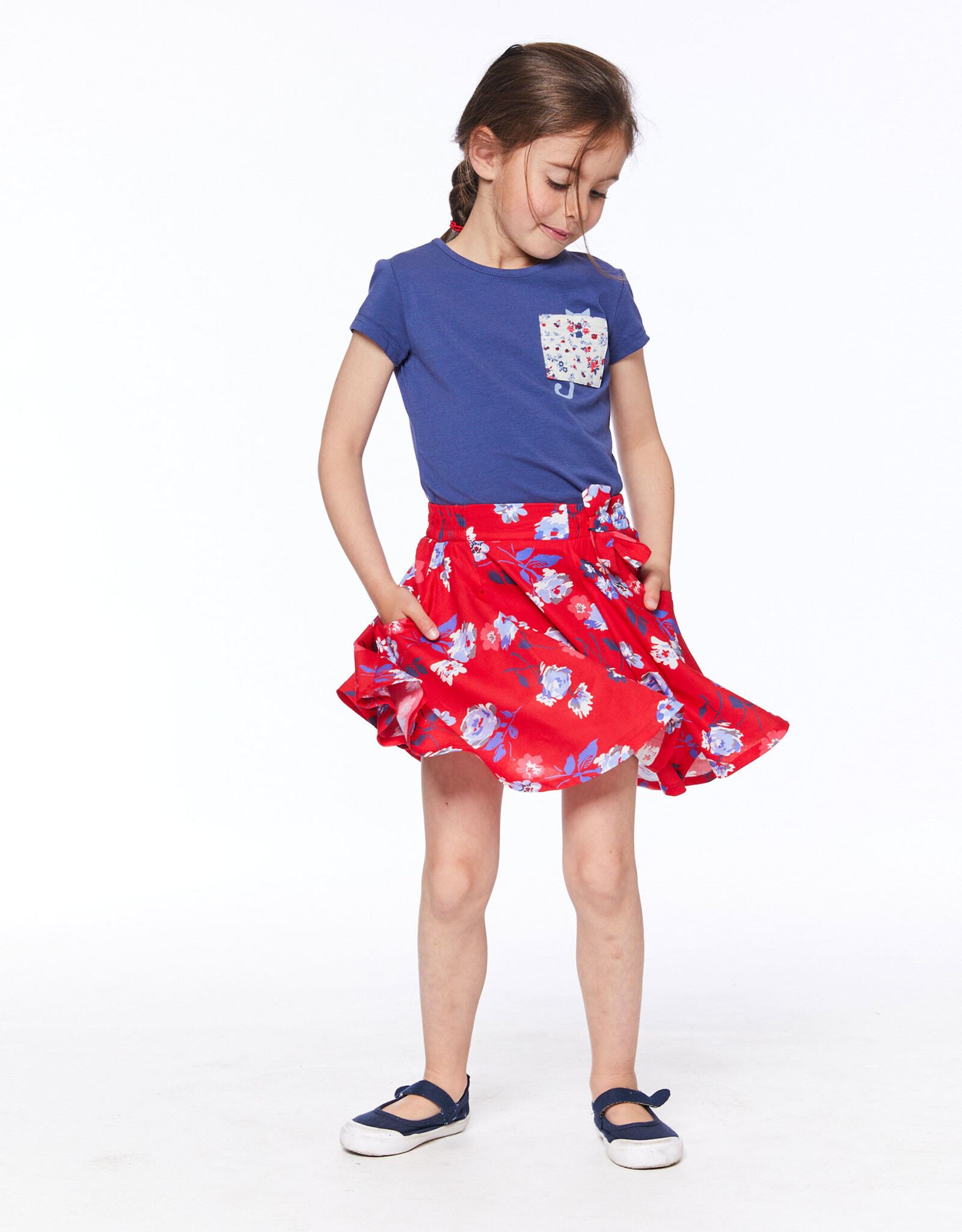 Deux Par Deux Lollipop Flowers Skort