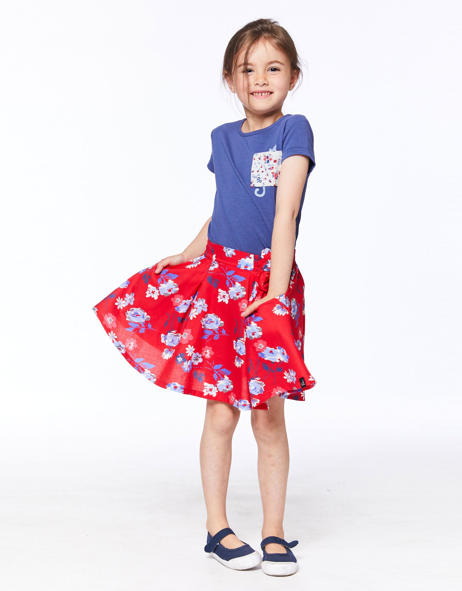 Deux Par Deux Lollipop Flowers Skort