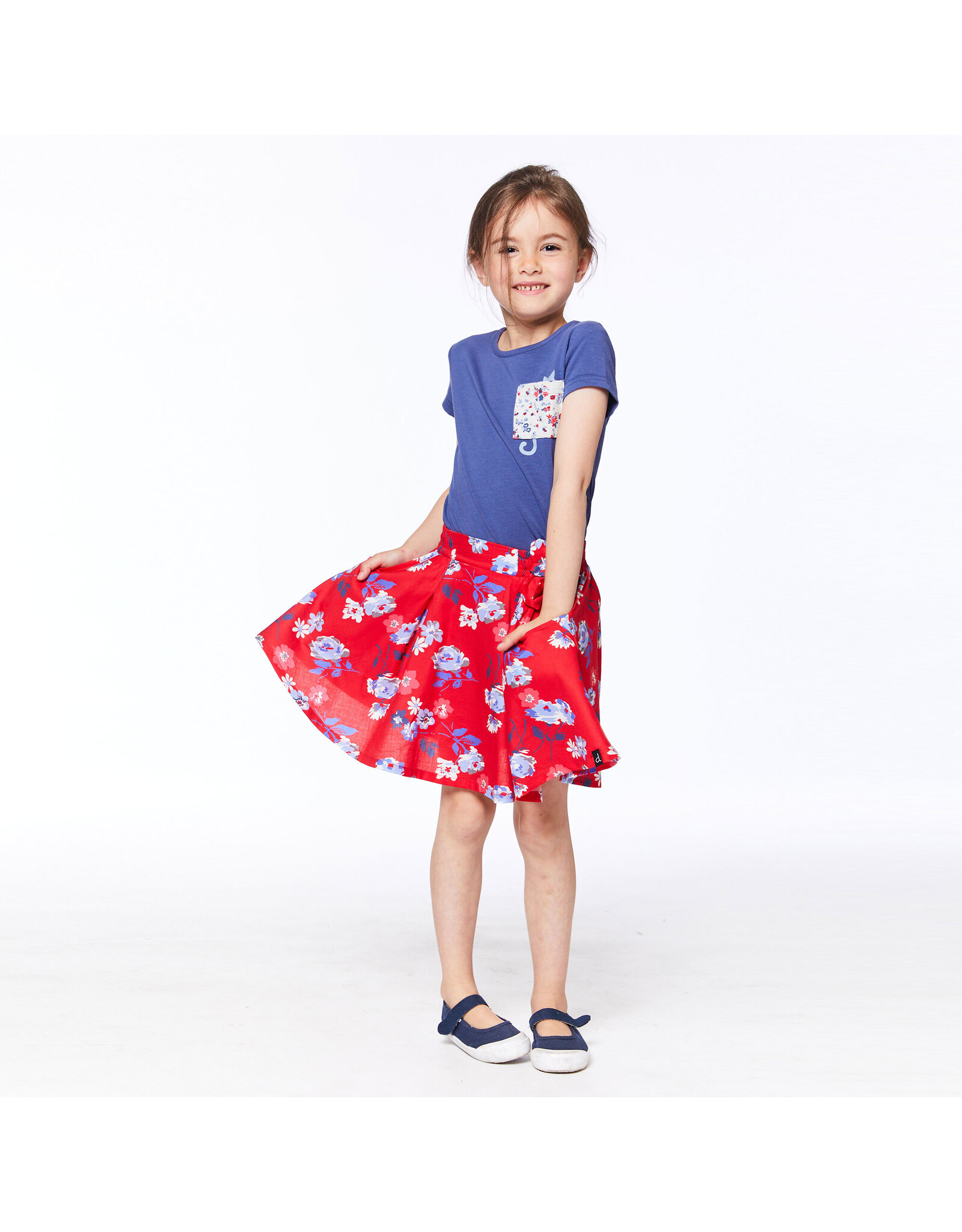 Deux Par Deux Lollipop Flowers Skort