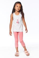 Deux Par Deux Off White Tank w/Lace Detail