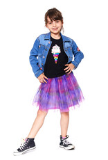 Deux Par Deux Rainbow Waves Tulle Skirt