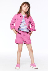 Deux Par Deux Pink Lemonade Denim Shorts