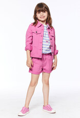 Deux Par Deux Pink Lemonade Denim Jacket