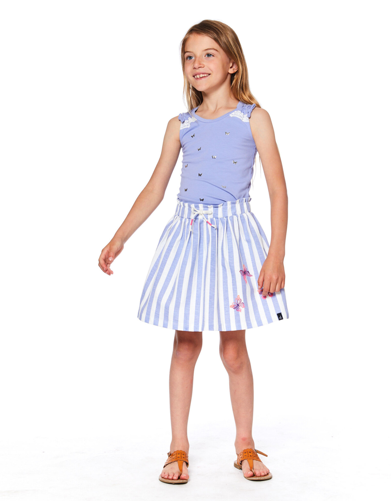 Deux Par Deux Thistle Tank with Crochet Detailing