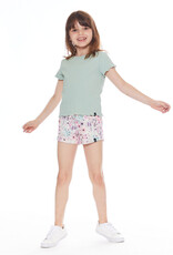 Deux Par Deux Watercolor Flowers Shorts