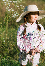 Deux Par Deux Watercolor Flower Hoodie