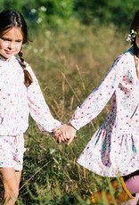 Deux Par Deux Watercolor Flower Hoodie