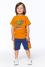 Deux Par Deux Blue Indigo French Terry Short