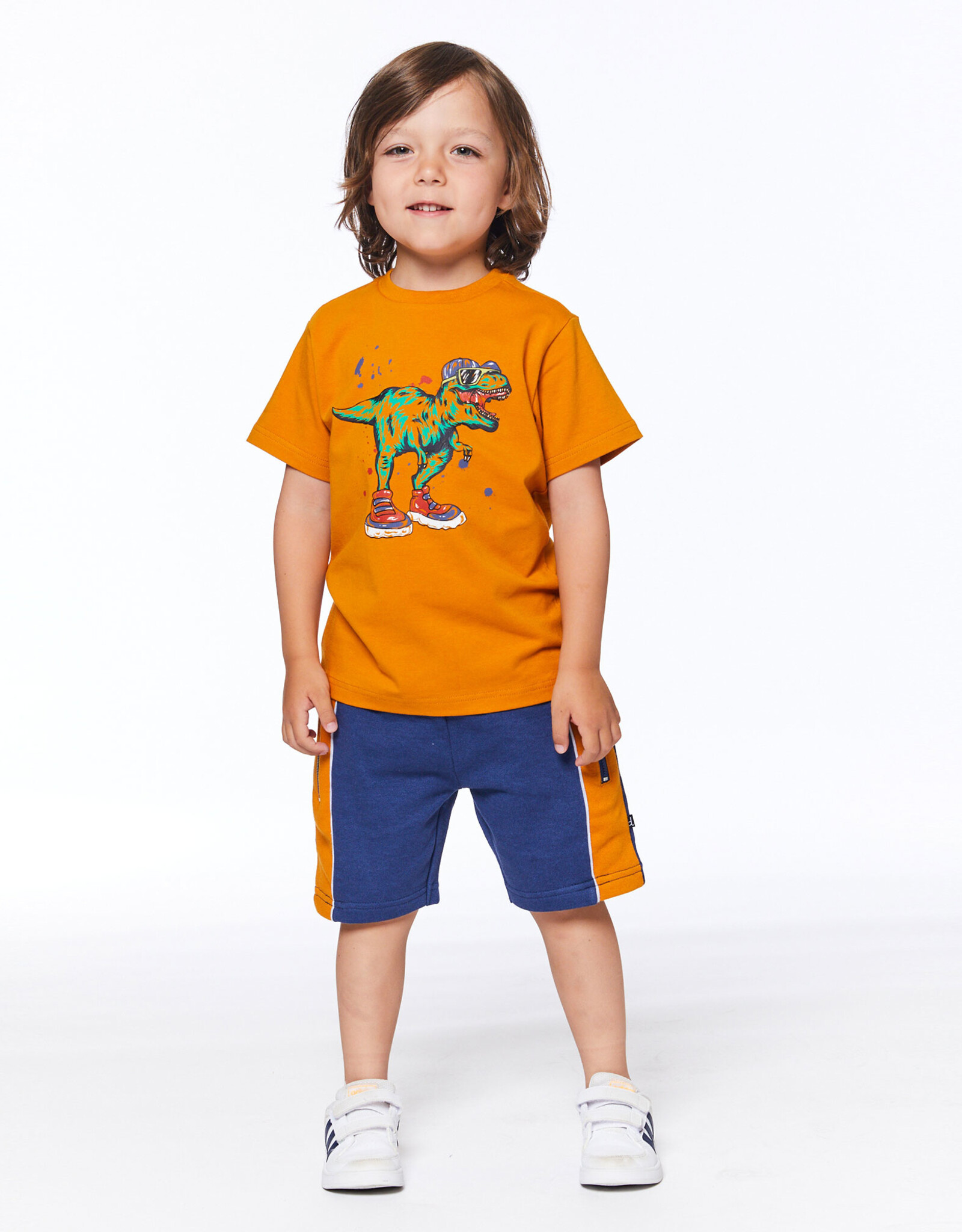 Deux Par Deux Blue Indigo French Terry Short