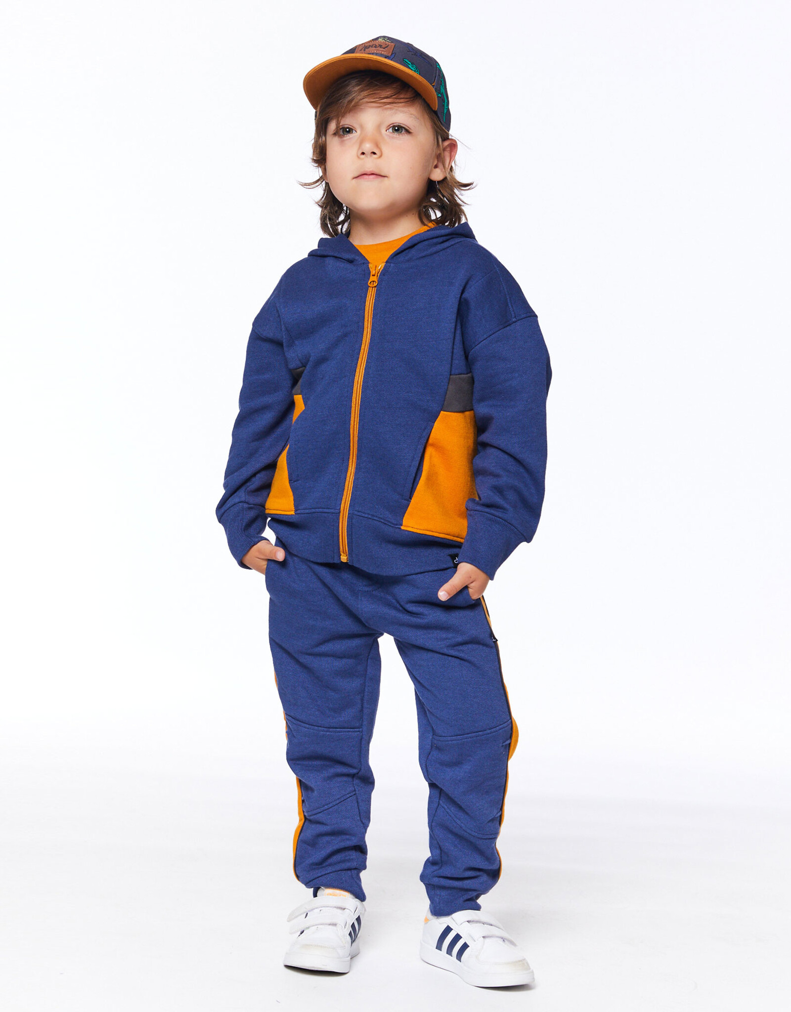 Deux Par Deux Blue Indigo Hoodie