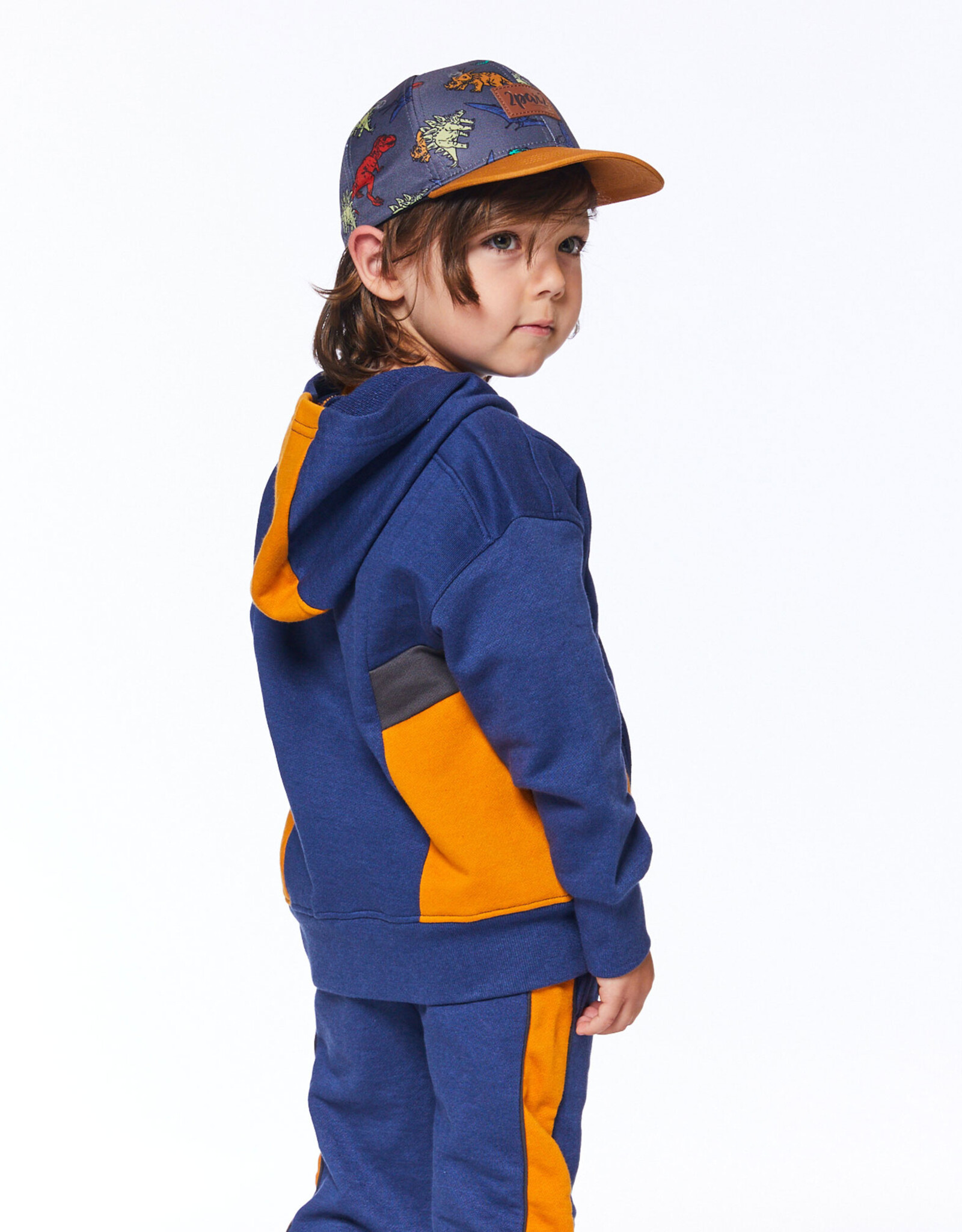 Deux Par Deux Blue Indigo Hoodie