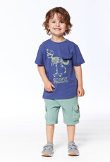 Deux Par Deux Granite Green Bermuda Cargo Short