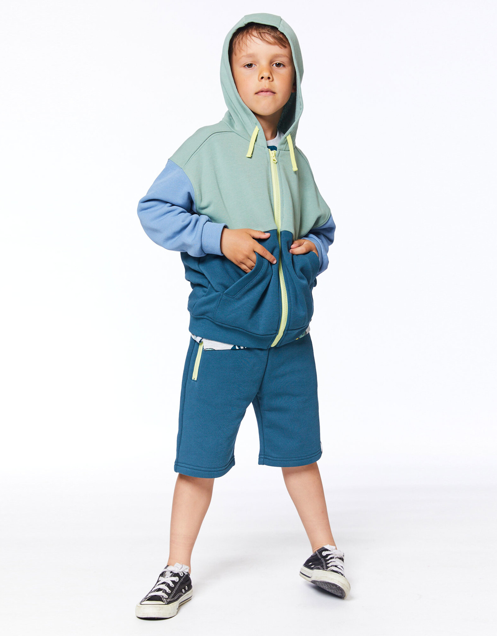 Deux Par Deux Balsam Hooded Cardigan