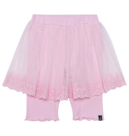 Deux Par Deux Cameo Pink Lace Skirt w/Biker Short