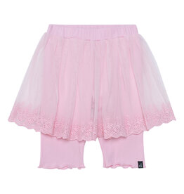 Deux Par Deux Cameo Pink Lace Skirt w/Biker Short