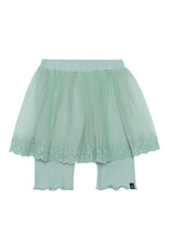 Deux Par Deux Frosty Green Lace Skirt w/Biker Short