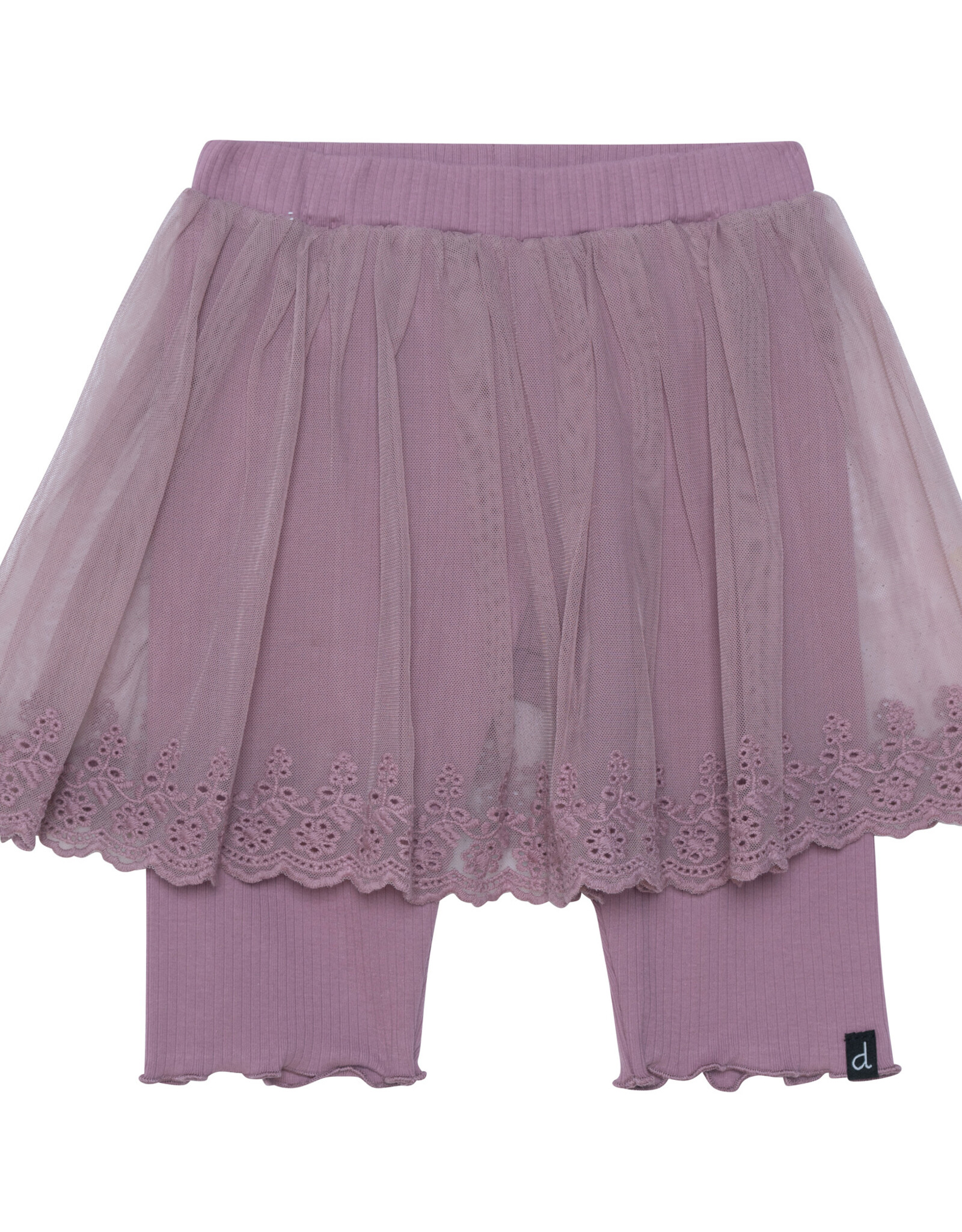 Deux Par Deux Dusty Orchid Lace Skirt w/Biker Short