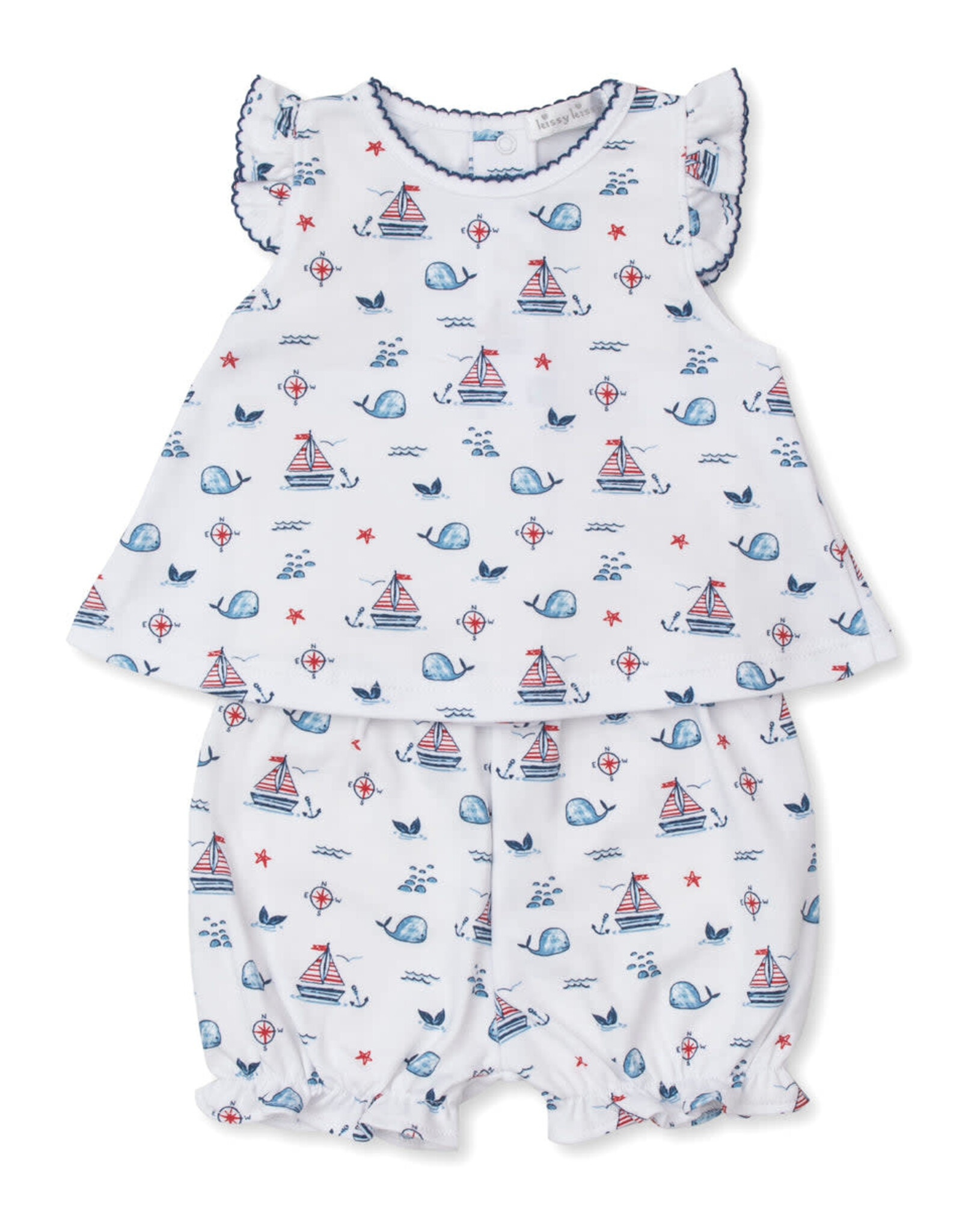 Kissy Kissy Sails n Whales Sunsuit