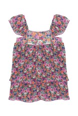 Mabel & Honey Piece of Cake Pleated Chiffon Dress