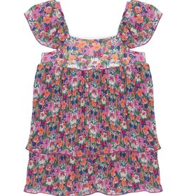 Mabel & Honey Piece of Cake Pleated Chiffon Dress