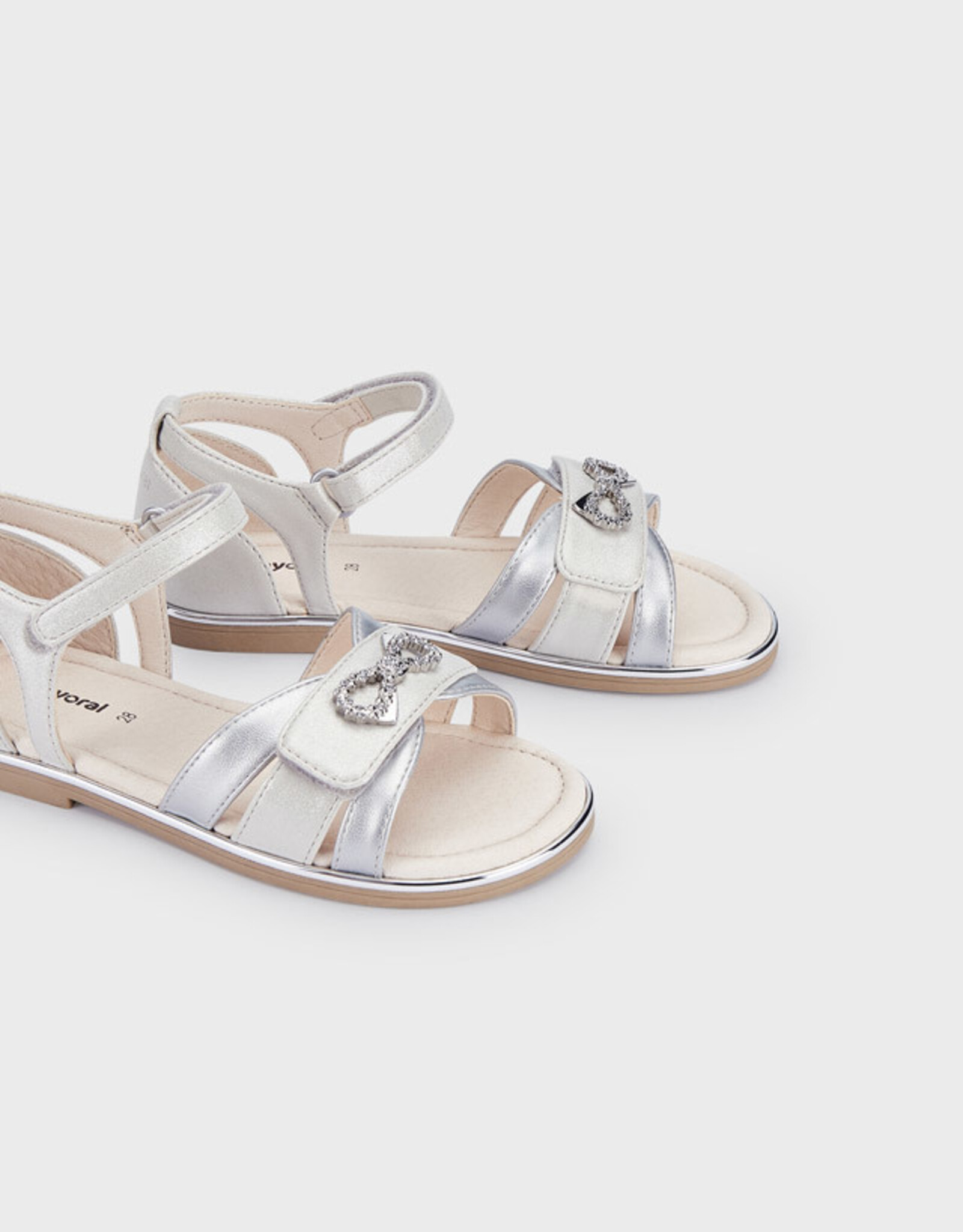 Mayoral Silver Formal Sandals