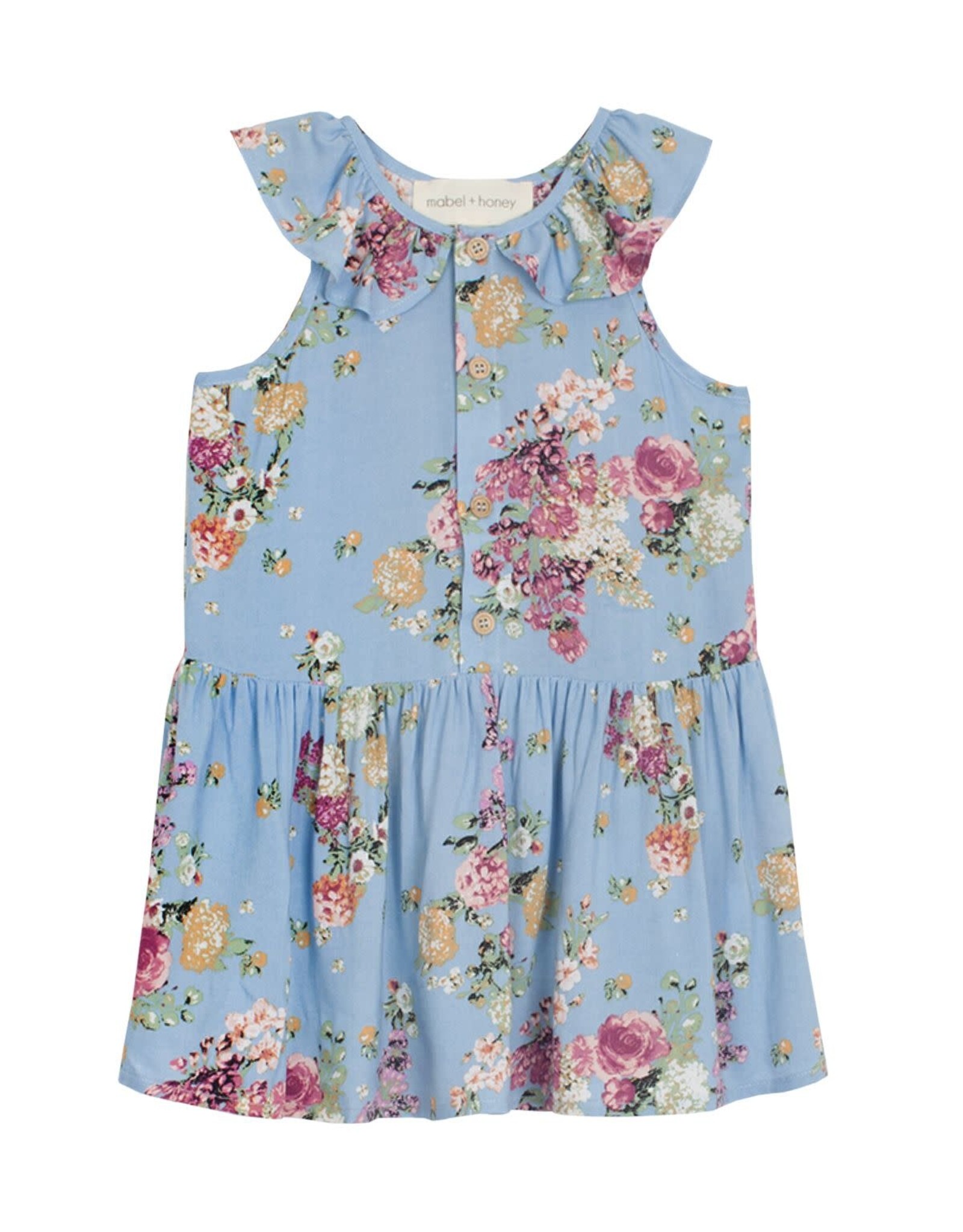 Mabel & Honey Duchess Floral Sleeveless Rayon Dress