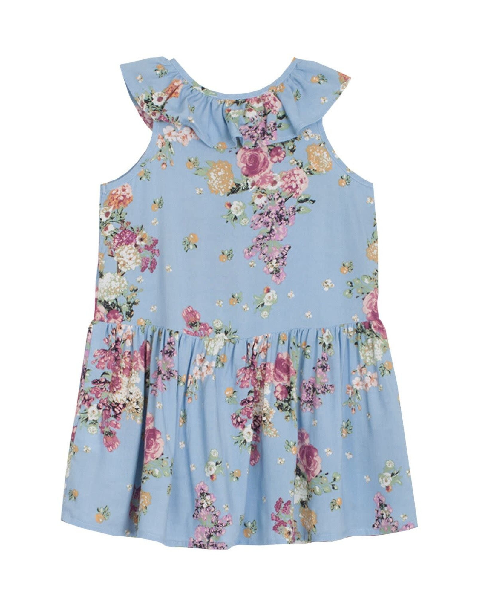 Mabel & Honey Duchess Floral Sleeveless Rayon Dress