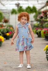 Mabel & Honey Duchess Floral Sleeveless Rayon Dress