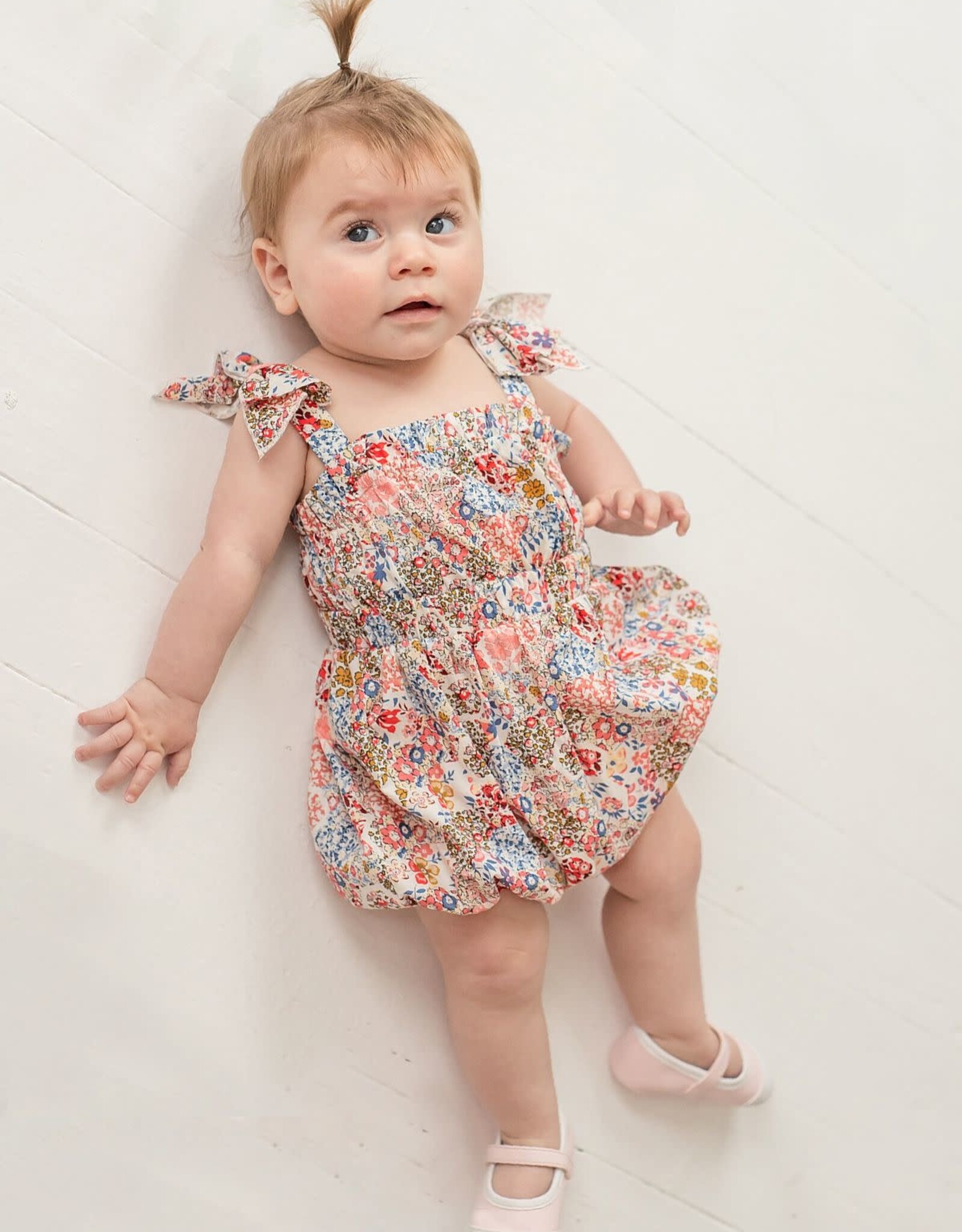 Mabel & Honey Vienna Floral Woven Romper