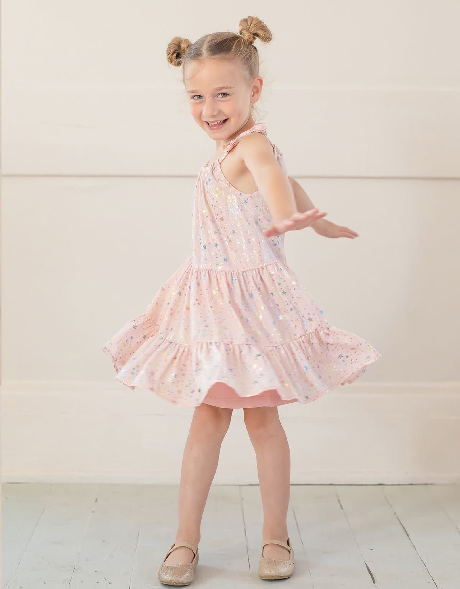 Isobella & Chloe Summer Sparkle Chiffon Dress