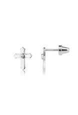 Cherished Moments Sterling Silver Cross Earrings