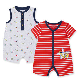 Little Me Baseball Rompers