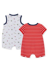 Little Me Baseball Rompers 2-Pack